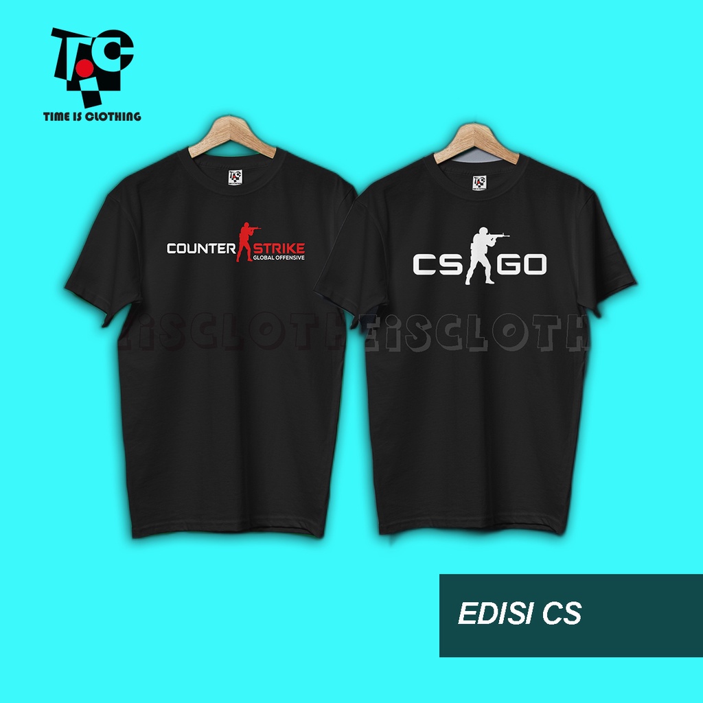 Distro Lược Áo Thun COUNTER STRIKE GLOBAL OFFENSE (CSGO) trơn tùy chỉnh indonesia