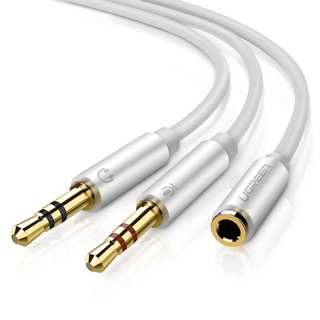 Cáp Audio 3.5mm âm ra 2 đầu 3.5mm 1 Mic 1 Loa chính hãng Ugreen 10790