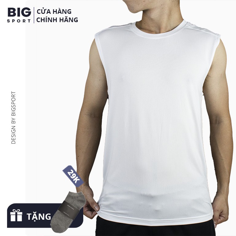 Áo Ba Lỗ Nam Tập Gym Thể Thao Cao Cấp Thoáng Mát Vải 100% Dệt Kim Áo 3 Lỗ Thể Thao Cao Cấp - Big Sport | BigBuy360 - bigbuy360.vn