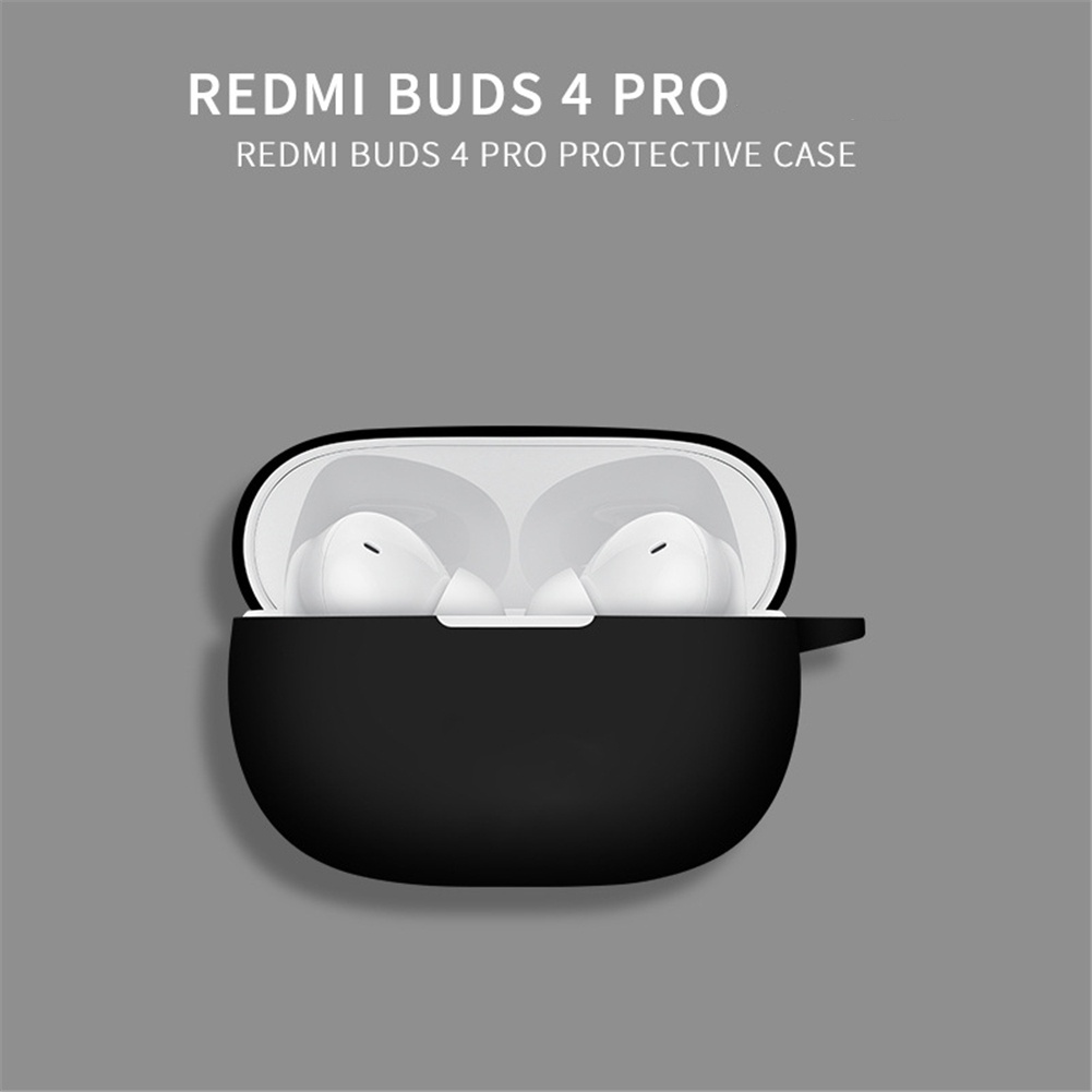 Vỏ Bảo Vệ Hộp Sạc Tai Nghe Không Dây Redmi Buds 4 Pro Bằng Silicon Mềm Kèm Móc Tiện Dụng