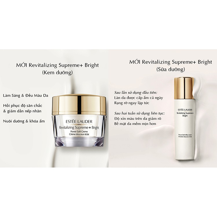 Bộ đôi thần thánh dưỡng trắng chống lão hóa kem và serum Estee Lauder mini