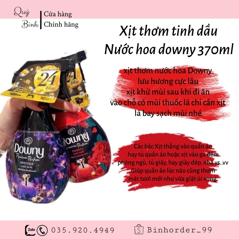 Xịt thơm quần áo Downy 370ml