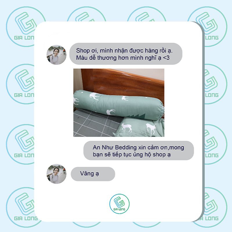 Vỏ gối ôm💖35x100💖 vỏ gối, bao gối ôm cotton poly đơn giản Gia Long Home | BigBuy360 - bigbuy360.vn
