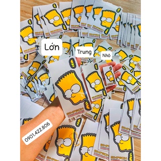 Tem logo decal sticker lẻ đủ mẫu Simpson