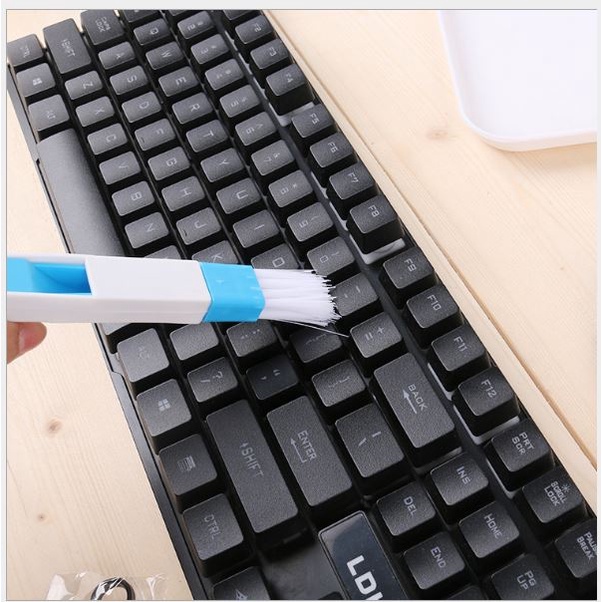 Chổi quét bụi đa năng vệ sinh laptop mini giá rẻ, bàn phím máy tính, pc gaming, cọ vệ sinh cửa sổ, ô tô kèm hót rác