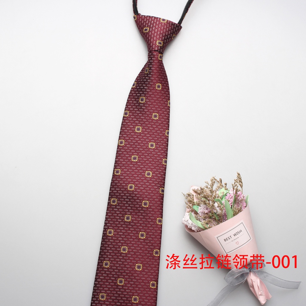 Cà Vạt Công Sở Chuyên Nghiệp Có Khóa Kéo Tự Động 8cm 24H