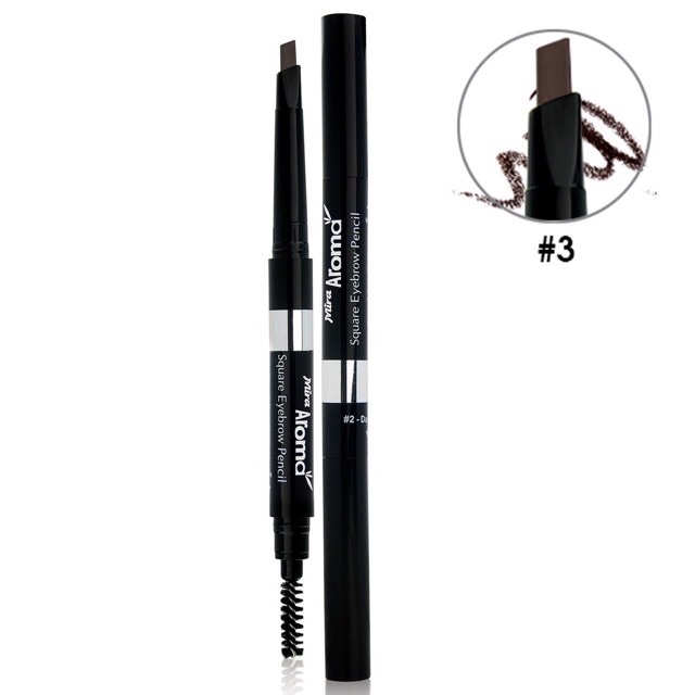 Chì mày định hình Aroma Square Eyebrow Pencil Hàn Quốc 2.5g - Hàng chính hãng