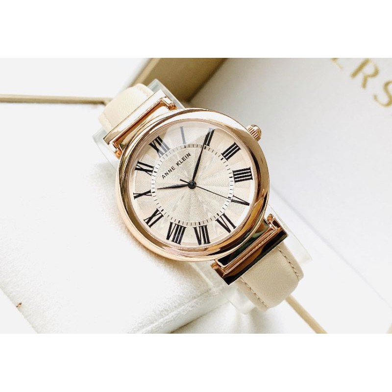 Đồng hồ nữ dây da Anne Klein AK2764RGLP