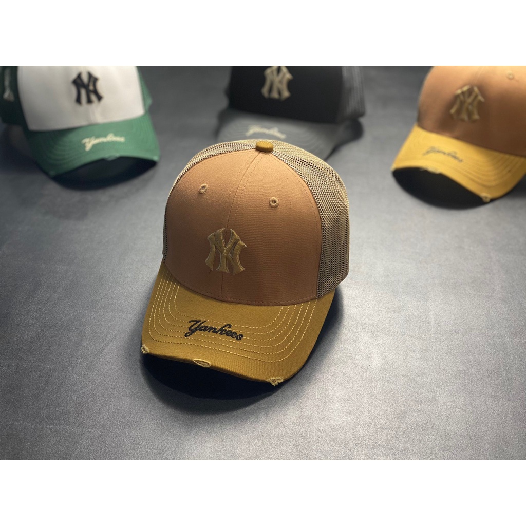 Nón kết, mũ lưỡi trai nam nữ NY MLB lưới vải đẹp thời trang cá tính chuẩn phong cách