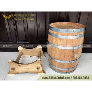 THÙNG GỖ SỒI NGÂM Ủ RƯỢU 30 LÍT