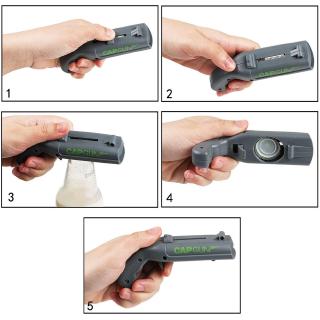 Creative Beer Bottle Opener Corkscrew Cap Gun Flying Cap Launcher Bar Drinking Tools