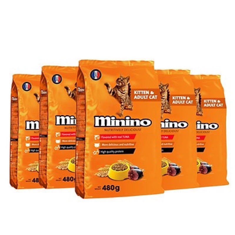 Thức ăn cá ngừ cho mèo Minino 480g