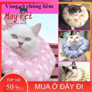 LOA ĐEO CHỐNG LIẾM, CHỐNG CẮN CHO CHÓ MÈO, BẰNG BÔNG MỀM MẠI - VÒNG CỔ BẢO VỆ CHÓ MÈO, CHỐNG TRẦY XƯỚC,
