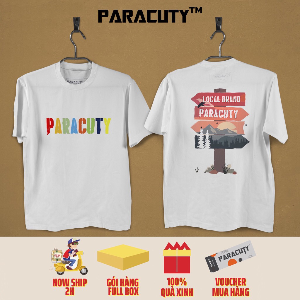 Áo thun nam nữ Unisex PARACUTY 7 sắc màu P08 chất liệu cotton 100%, co giãn 4 chiều, dày dặn, form rộng tay lỡ | BigBuy360 - bigbuy360.vn