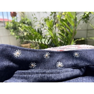 Váy jean thun cotton chống nắng.