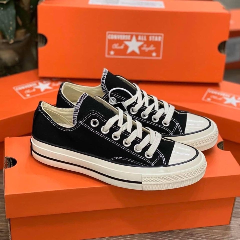 Giầy Thể Thao CONVERSE [ Full Box ] Trắng, Đen, Xám Nam Nữ [ Cổ Thấp - Cổ Cao ] . Sneaker CV 1970s Cao Cấp