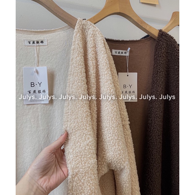 Áo cardigan lông cừu dáng dài (ảnh thật shop chụp kèm video)