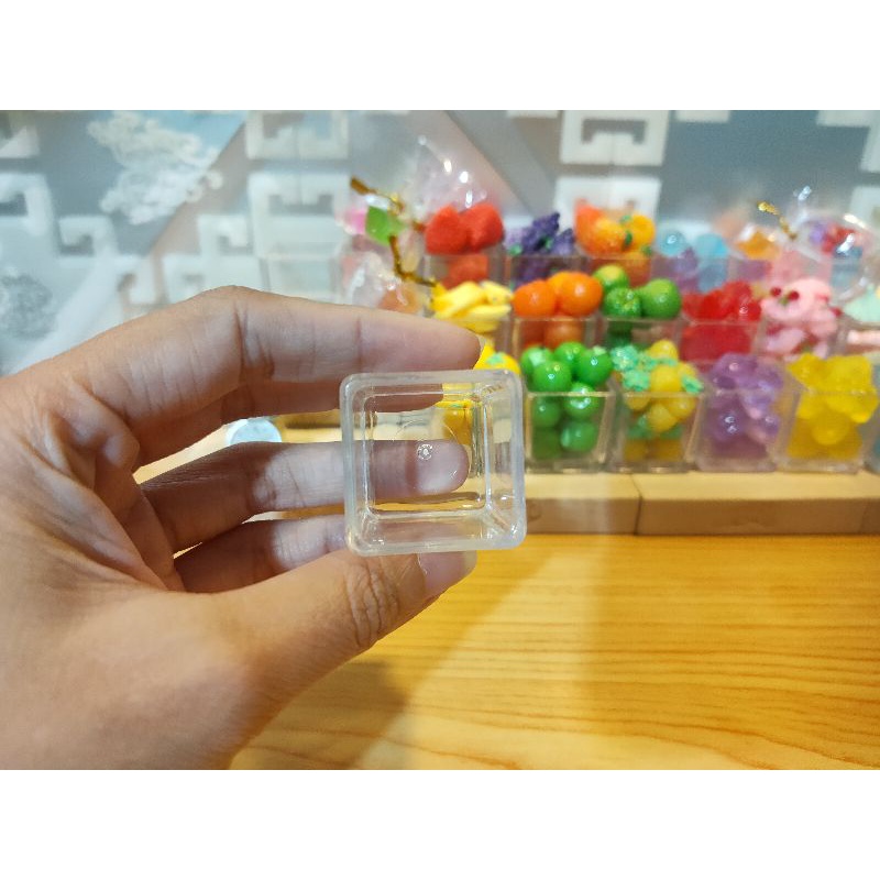 Hủ mica đựng kẹo cho doll, bjd, charm, miniature, nendoll