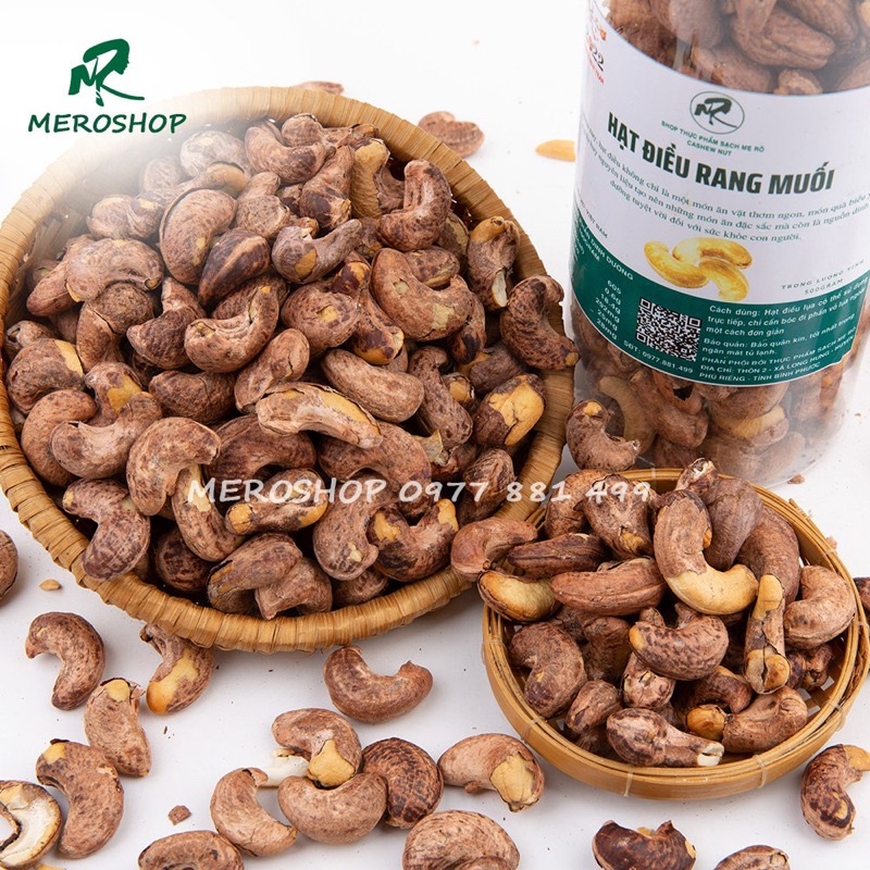 500GRAM HẠT ĐIỀU RANG MUỐI NGUYÊN HẠT (600-650HẠT/KG- HẠT NHỎ)