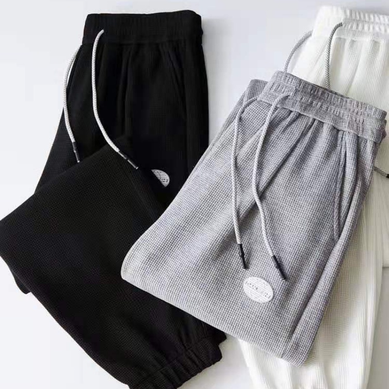 ✦AFFLIGA✦ Quần Jogger Dây Rút Dáng Suông Rộng Màu Trơn Cỡ Lớn Thời Trang Cho Nam