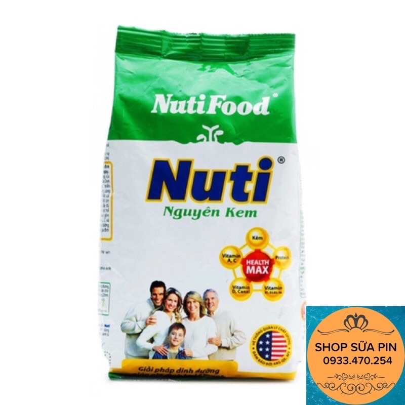Sữa bột Nuti nguyên kem nutifood bịch 400g
