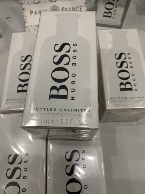 Nước hoa nam hugo boss bottled unlimited 100ml full seal (tặng 1 vials)