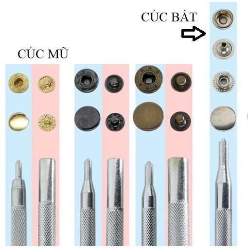 Cây tán cúc mũ 4 chi tiết - dụng cụ làm đồ da handmade