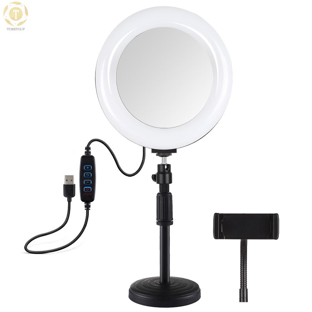 Vòng đèn tròn bề mặt cong 7.9 inch sạc bằng cổng USB hỗ trợ chụp ảnh selfie với điện thoại