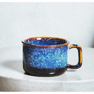 Cốc Cafe 8x5cm OANH GIA AUTHENTIC BAT TRANG - Men xanh hỏa biến cao cấp