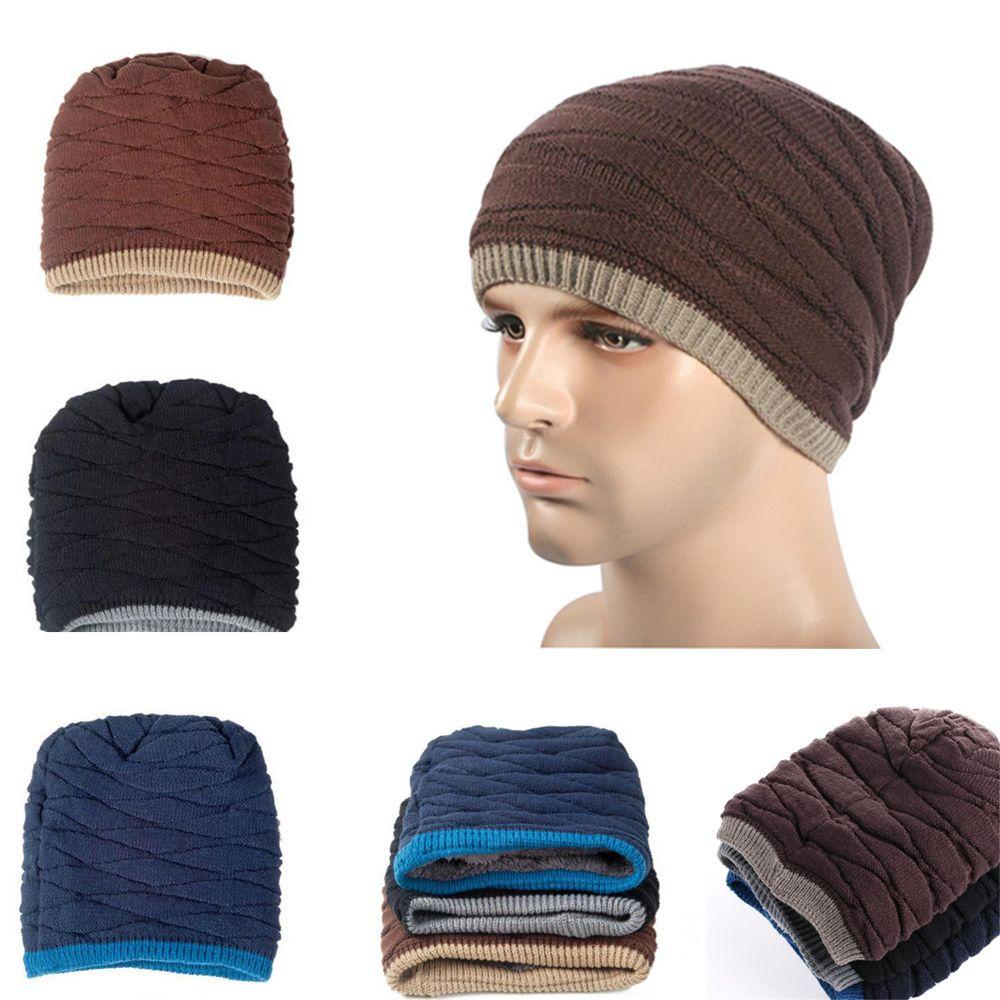 Mũ Len Nhung Dày Dặn Co Giãn Thời Trang Unisex