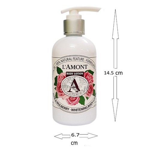 Combo Sữa tắm 500ml và Dưỡng thể 250ml LAmont En Provence Hương Hoa Hồng