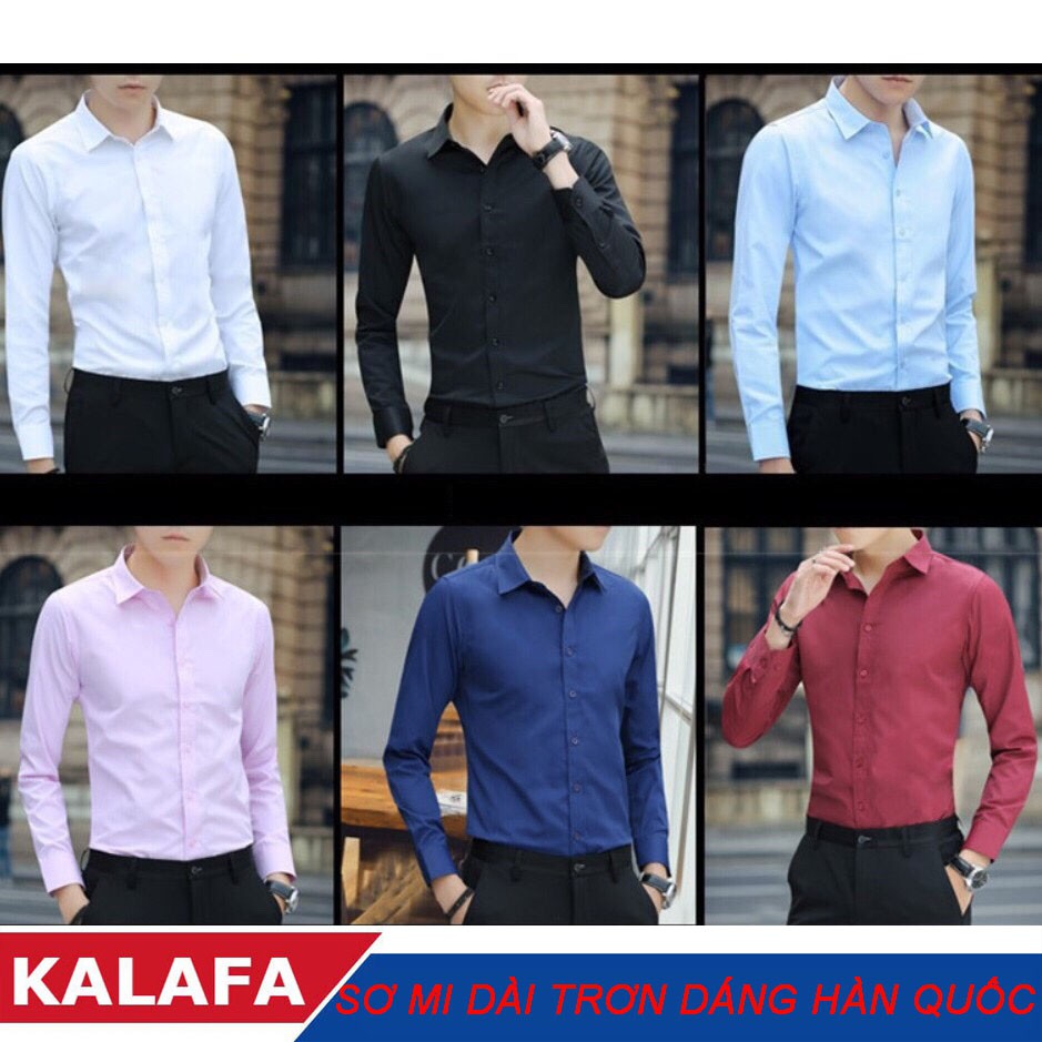 Bộ sưu tập áo sơ mi Hàn Quốc dài tay