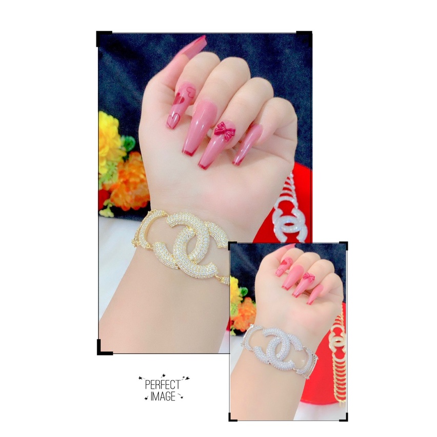 Vòng tay nữ mạ vàng or bạch kim mẫu 165LL061221 - Bao hoàn tiền trong 07 ngày - Bền Màu
