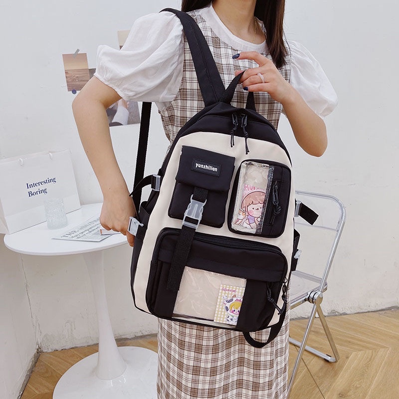 Balo nữ đi học thời trang Ulzzang Hàn Quốc, cặp sách đẹp hàng cao cấp dễ thương