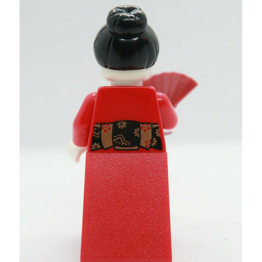 Nhân vật LEGO Minifigures Series 4 Kimono girl - Cô gái mặc trang phục Kimono cầm quạt