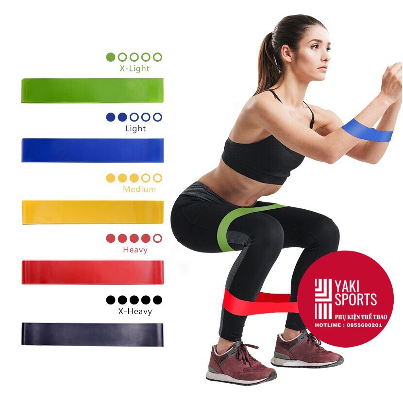 Dây mini Band, Dây cao su kháng lực tập chân mông