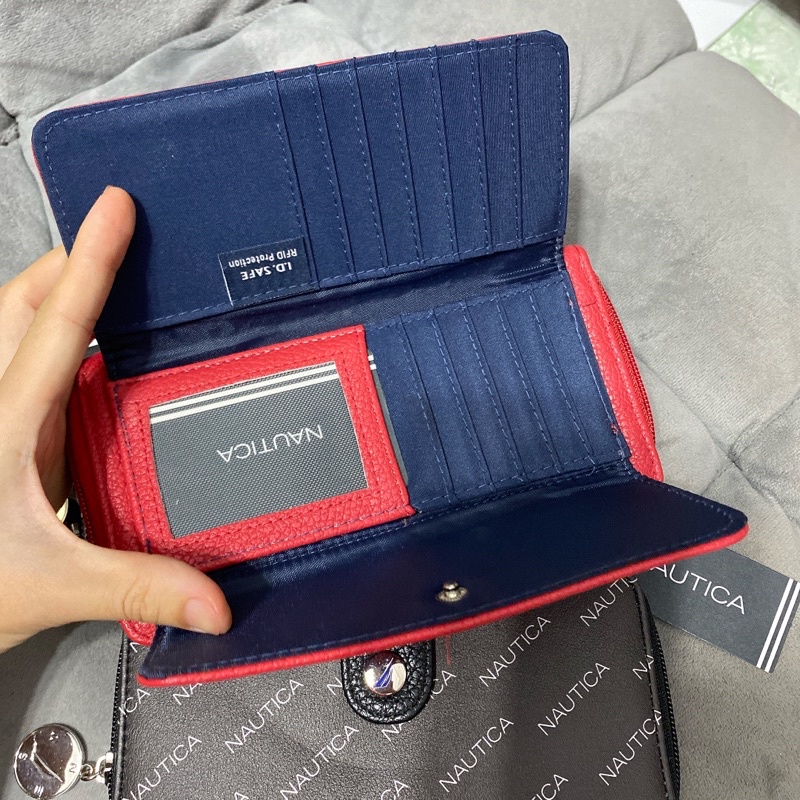 Ví nữ cầm tay nhiều ngăn Nautica size 20