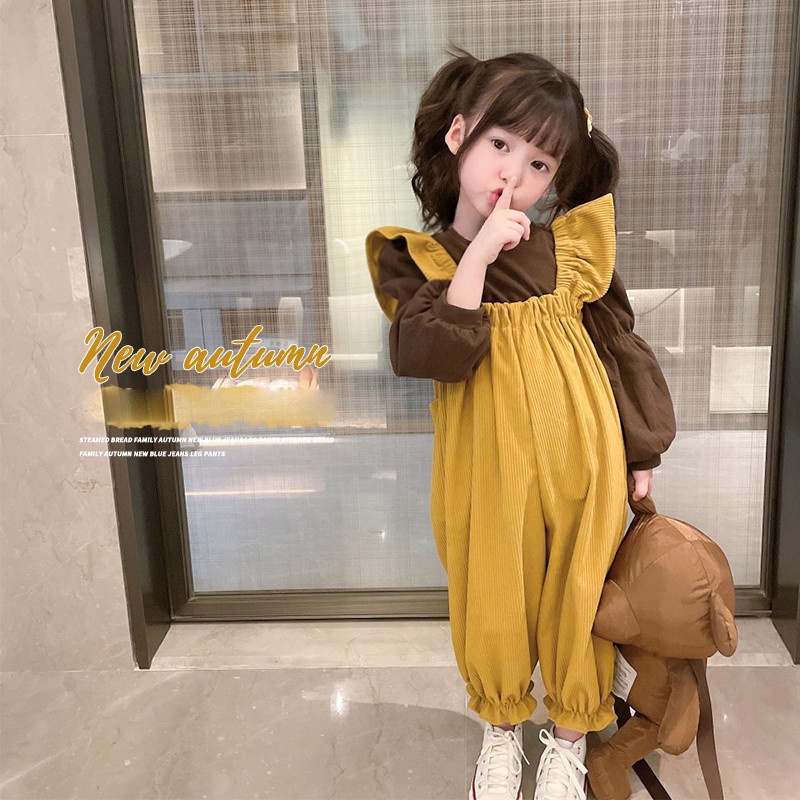 Set trang phục IQ ANGEL thiết kế mới thời trang mùa xuân thu phong cách phương Tây dành cho bé gái