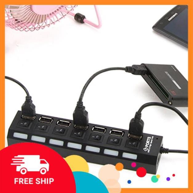 💥XẢ HÀNG💥 Hub 7 Cổng USB Có Công Tắc