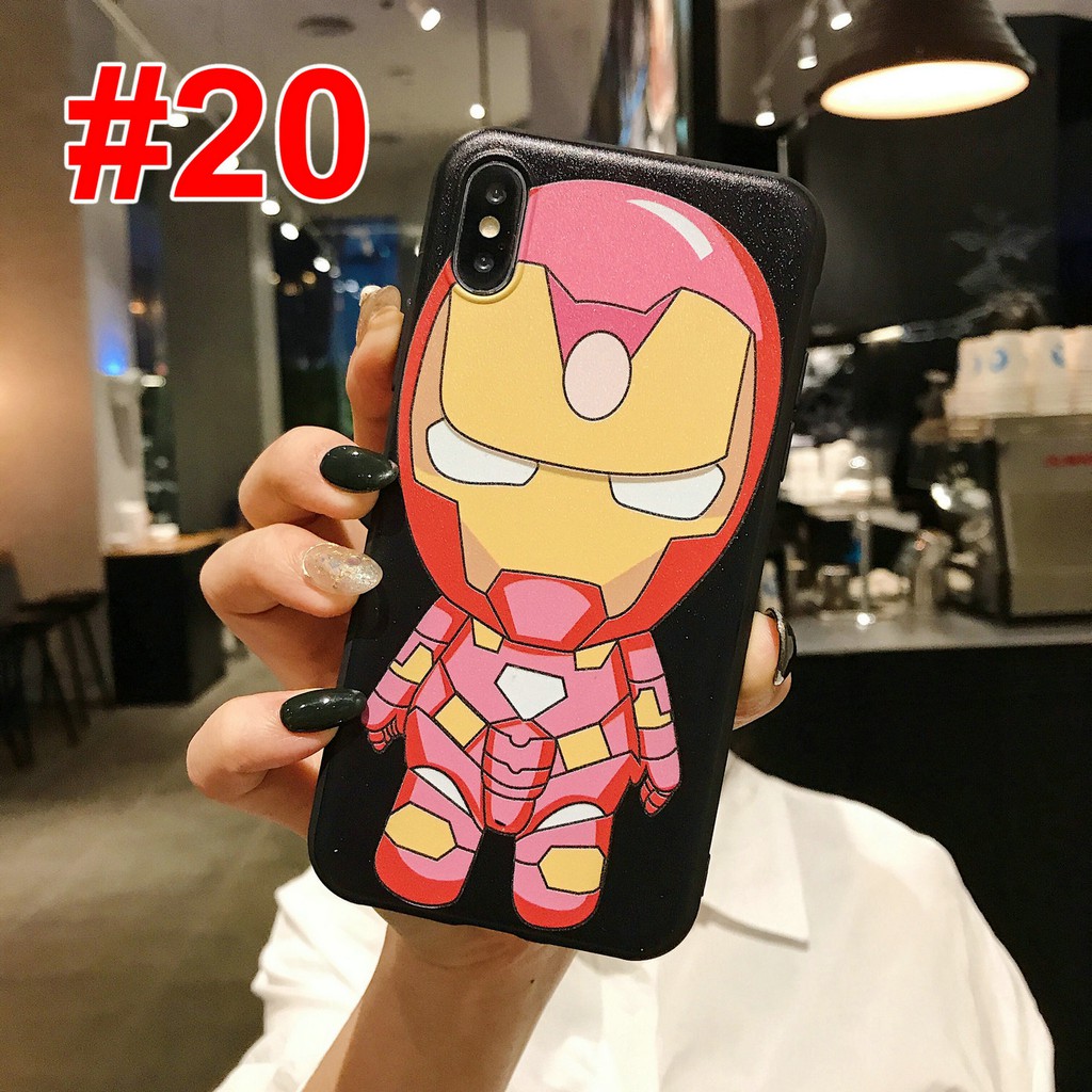 Ốp điện thoại tpu dẻo hoạt hình Marvel thích hợp cho iPhone 11 pro max se 2020 x xs xr 6 6s 7 8 plus 6+ 6s+ 7+ 8+
