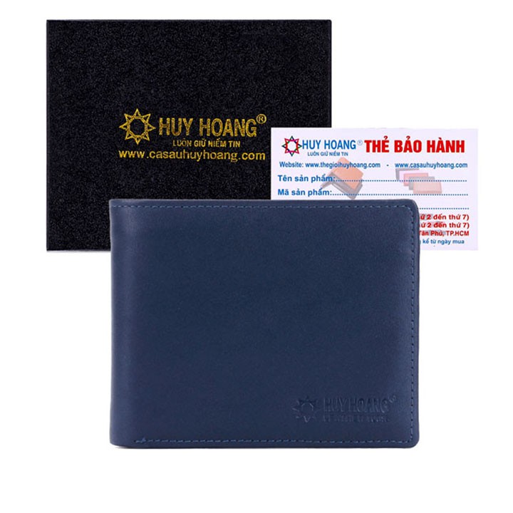 XH2137 - Bóp nam Huy Hoàng cao cấp màu xanh dương