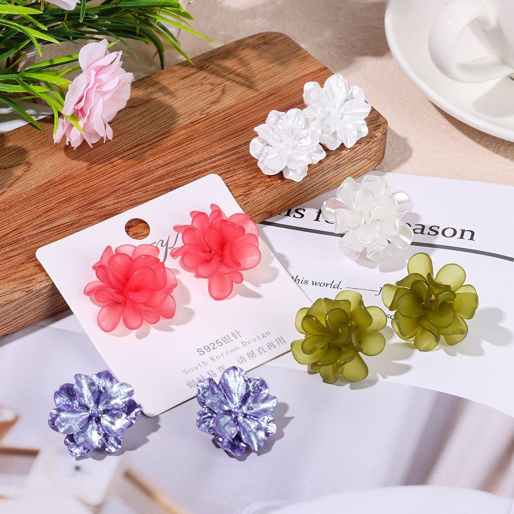 Bông Tai Hình Hoa Bằng Hợp Kim Thời Trang Xinh Xắn