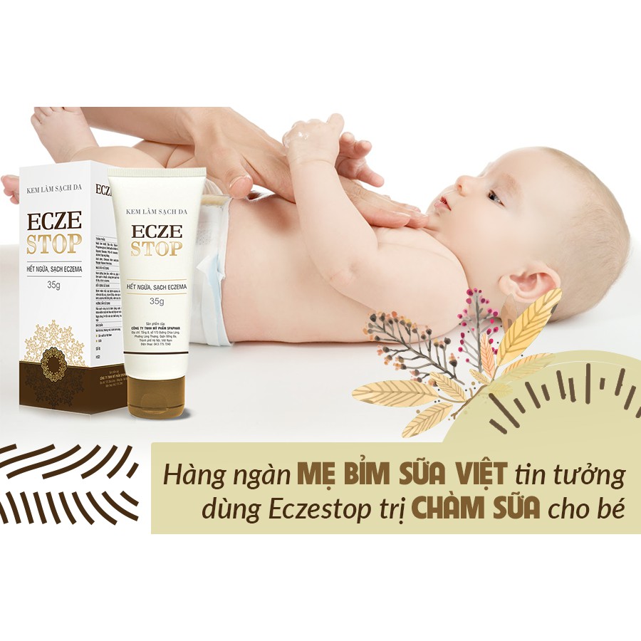 ✅ [10 TẶNG 1] Kem EczeStop – Hỗ trợ điều trị eczema, làm sạch da, sát khuẩn, ngừa viêm da chính hãng Ecze Stop