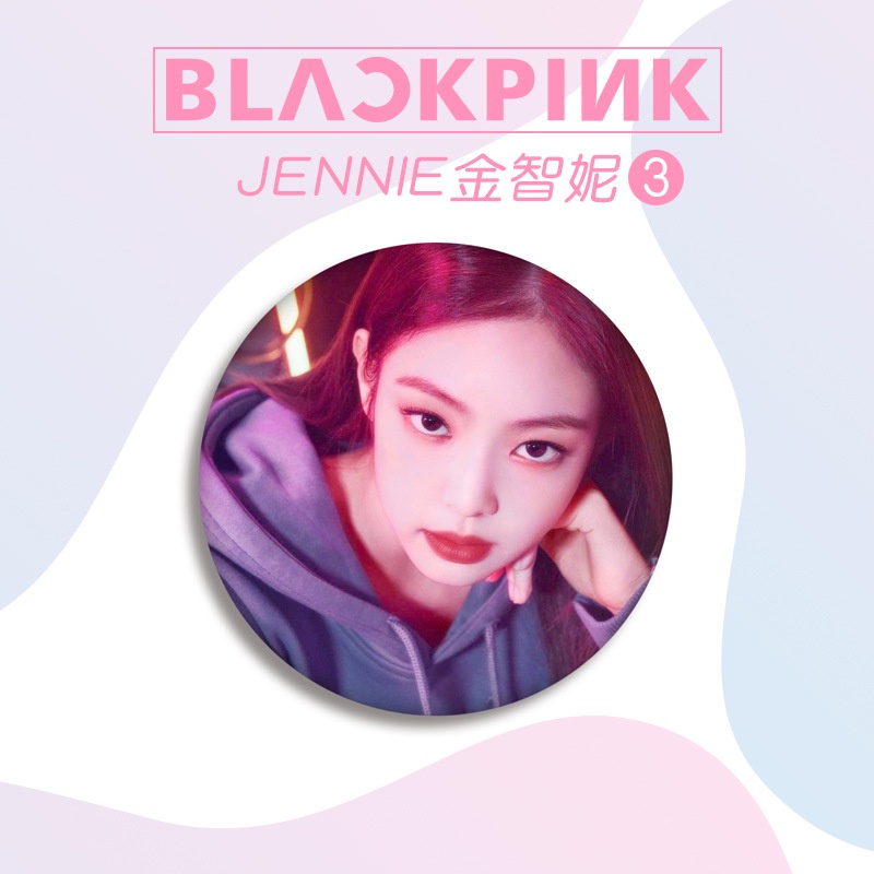 Blackpink 5,8cm huy hiệu ban nhạc HD mẫu BP xung quanh mặt dây chuyền huy hiệu lisa jennie jisoo