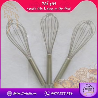 Phới đánh trứng inox 22cm - MiChic Store - Thế giới nguyên liệu và dụng cụ làm bánh