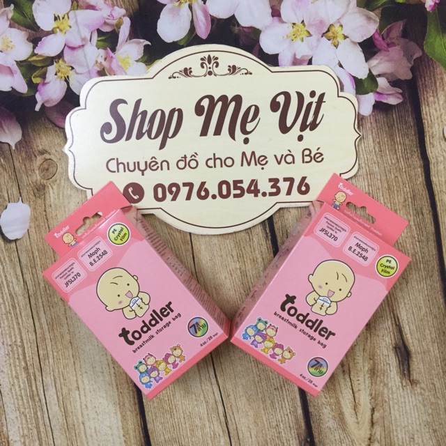 Túi Trữ Sữa Mini Toddler 3 zip 7 màu