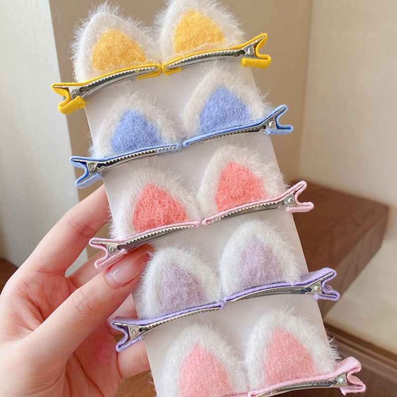 Kẹp tóc hình tai mèo dễ thương thời trang thu đông