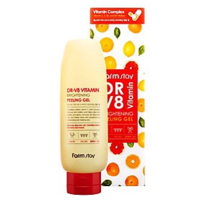 Farmstay Dr-V8 Vitamin Brightening Peeling Gel