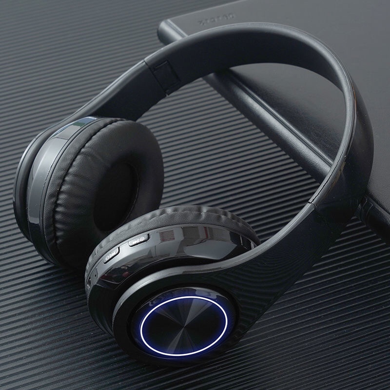 Tai nghe chụp tai bluetooth B3 đèn LED headphone bluetooth có mic đàm thoại bass cực căng ( Tặng kèm jack 3.5mm )