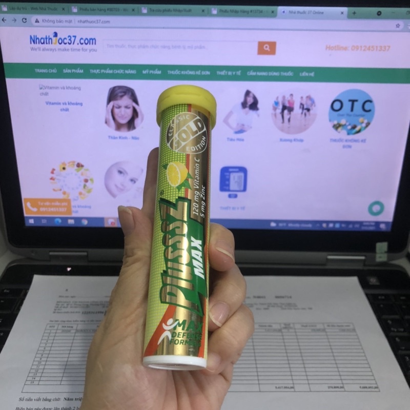 Viên sủi Beroca bổ sung vitamin, tăng đêg kháng, giảm căng thẳng mệt mỏi, Berocca Tuyp 10 viên hàng chính hãng